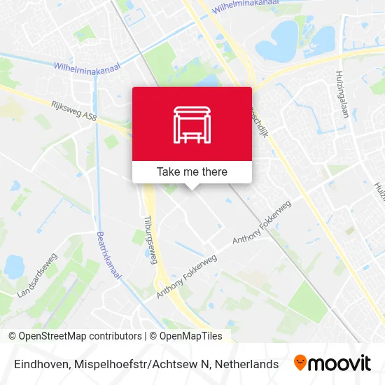 Eindhoven, Mispelhoefstr / Achtsew N map