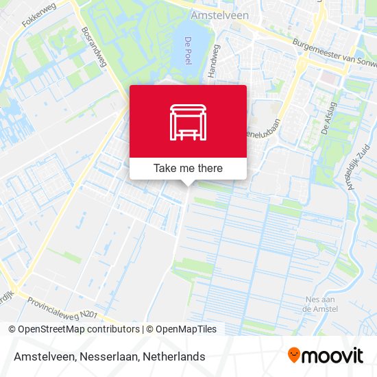 Amstelveen, Nesserlaan Karte