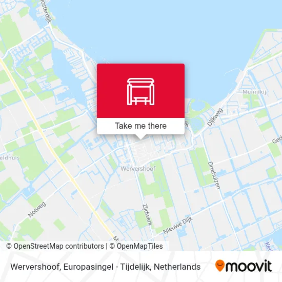 Wervershoof, Europasingel - Tijdelijk map