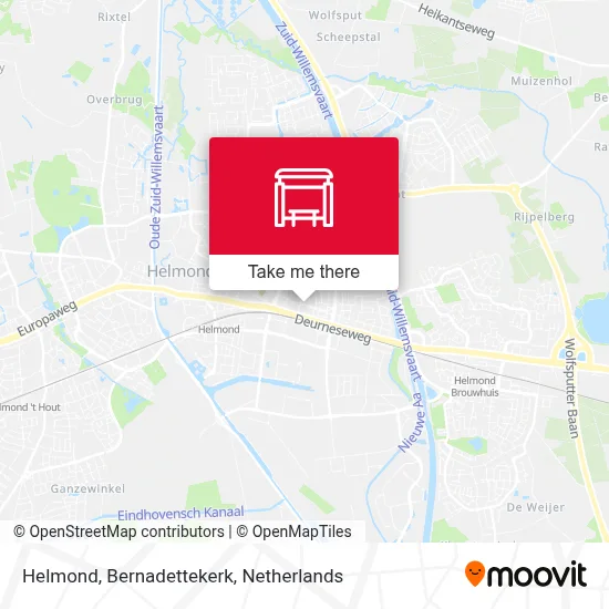 Helmond, Bernadettekerk Karte