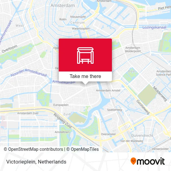 Victorieplein map