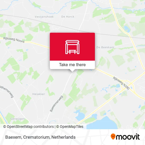 Baexem, Crematorium map