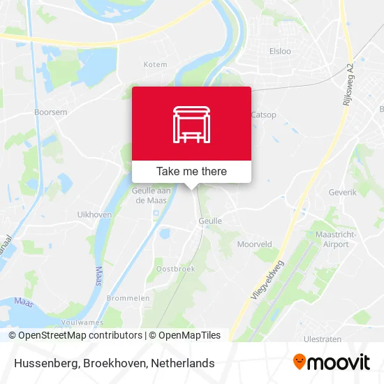 Hussenberg, Broekhoven map