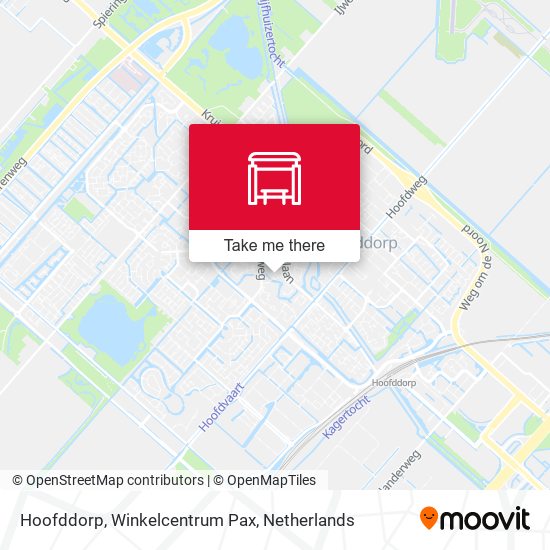 Hoofddorp, Winkelcentrum Pax map