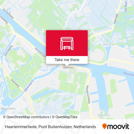 Haarlemmerliede, Pont Buitenhuizen map