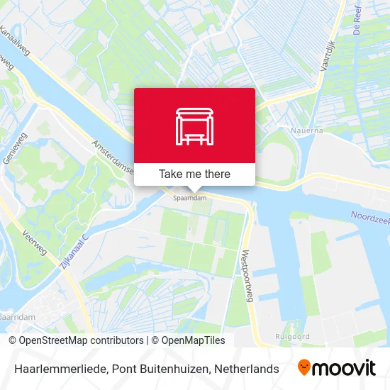 Haarlemmerliede, Pont Buitenhuizen map