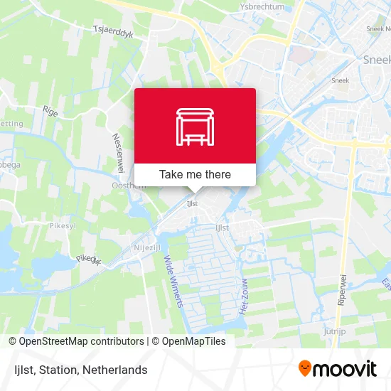 Ijlst, Station map