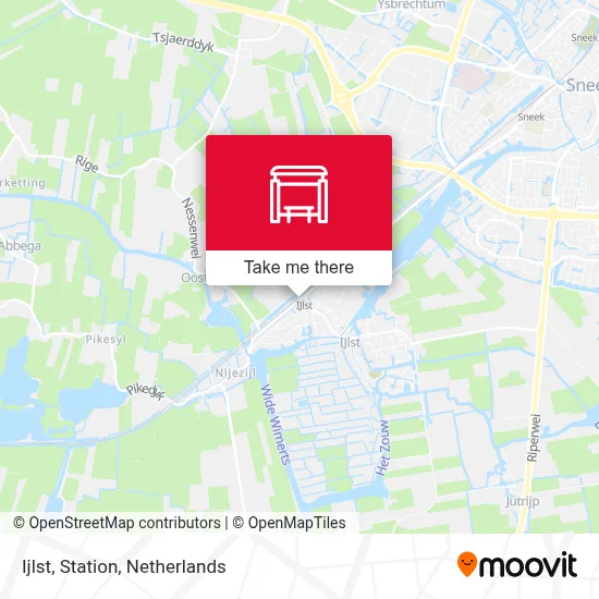 Ijlst, Station map
