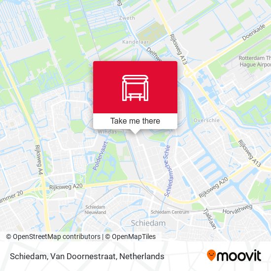 Schiedam, Van Doornestraat Karte