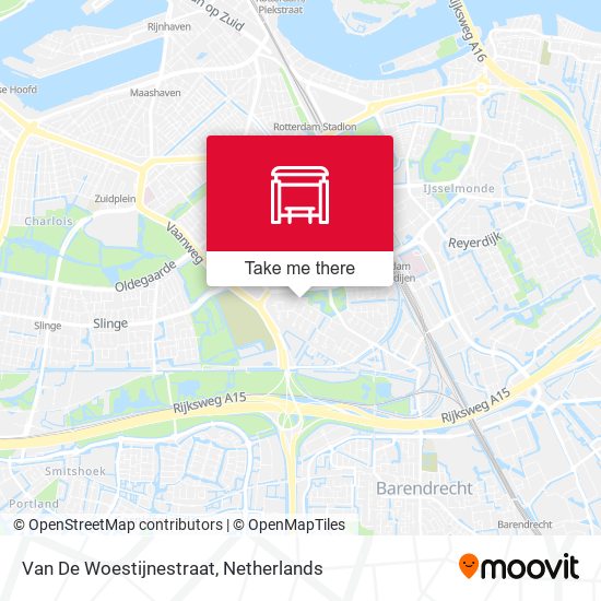 Van De Woestijnestraat map