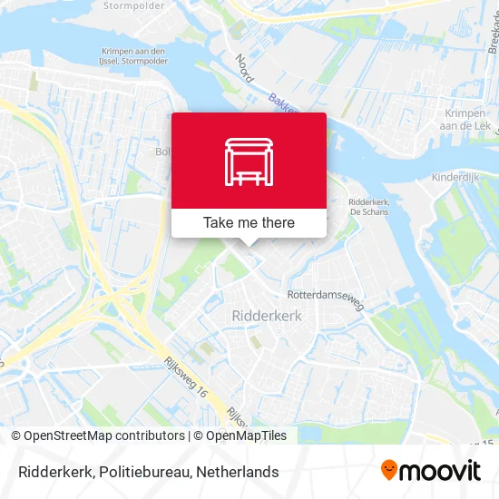 Ridderkerk, Politiebureau map