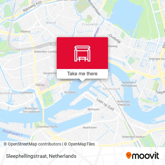 Sleephellingstraat map