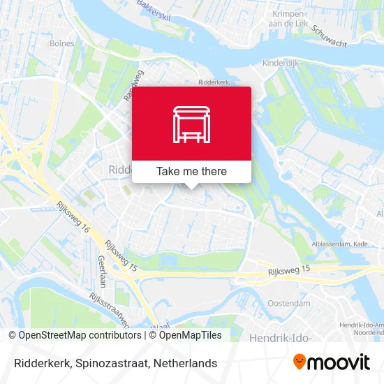 Ridderkerk, Spinozastraat map