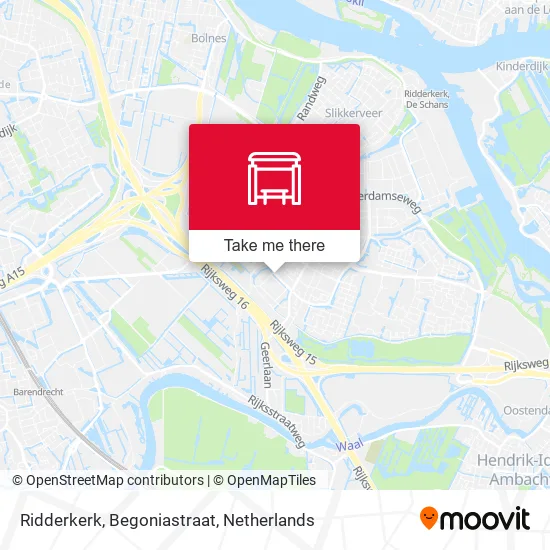 Ridderkerk, Begoniastraat map