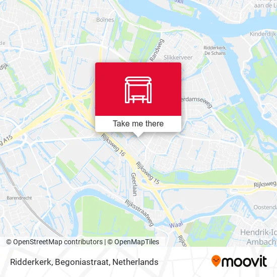 Ridderkerk, Begoniastraat map