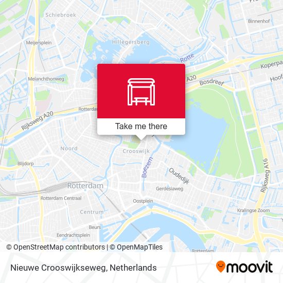 Nieuwe Crooswijkseweg map