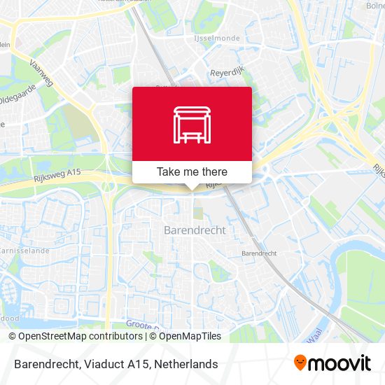 Barendrecht, Viaduct A15 map