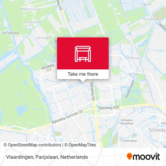 Vlaardingen, Parijslaan map