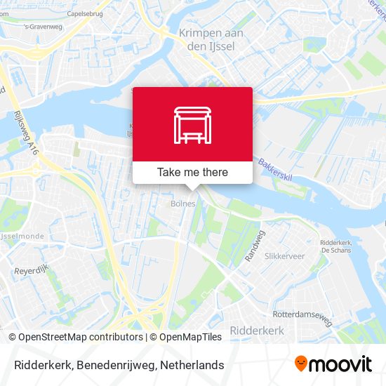 Ridderkerk, Benedenrijweg map