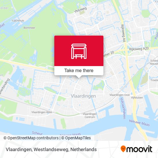 Vlaardingen, Westlandseweg map