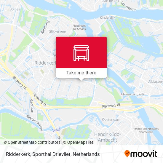 Ridderkerk, Sporthal Drievliet map
