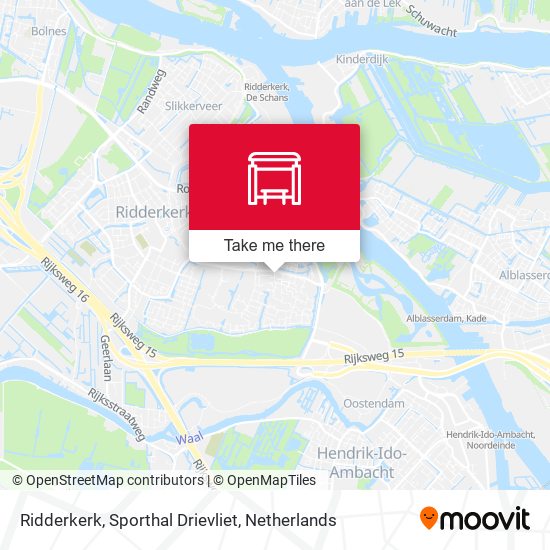 Ridderkerk, Sporthal Drievliet map