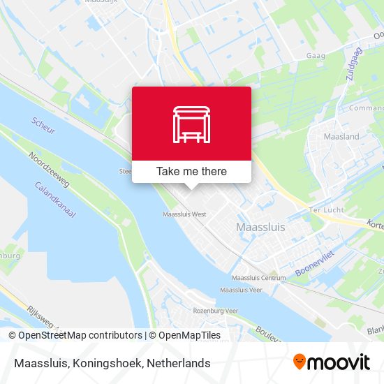 Maassluis, Koningshoek Karte