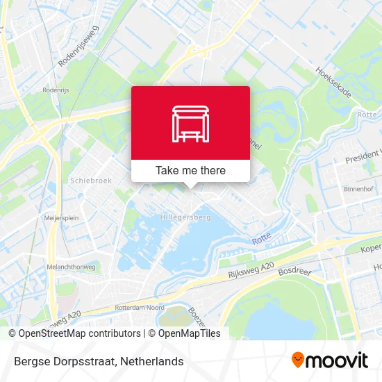 Bergse Dorpsstraat map