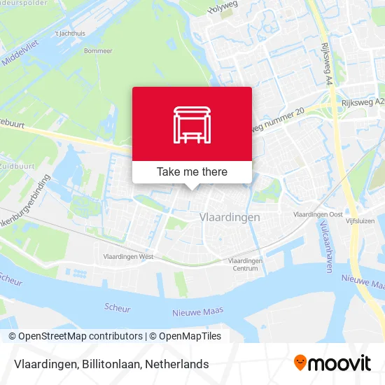 Vlaardingen, Billitonlaan Karte