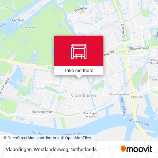 Vlaardingen, Westlandseweg map