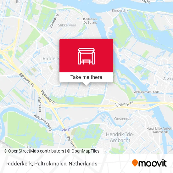 Ridderkerk, Paltrokmolen map