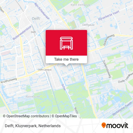 Delft, Kluyverpark map