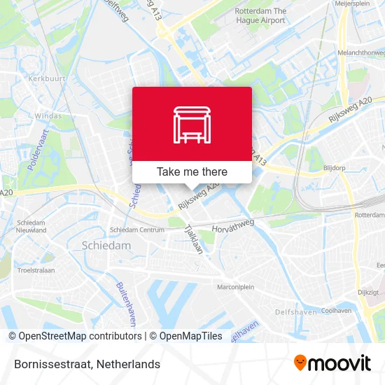 Bornissestraat map