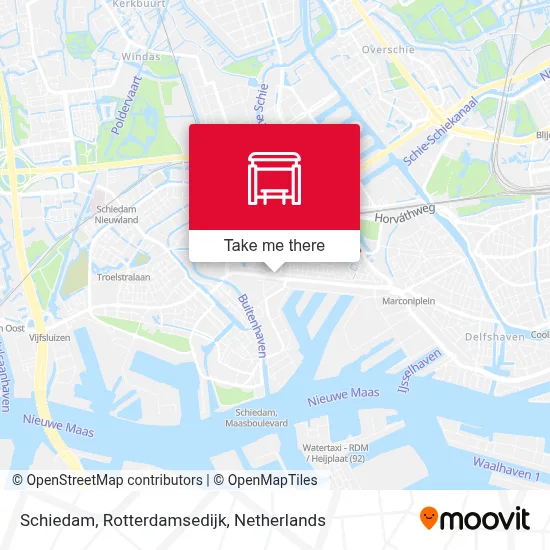 Schiedam, Rotterdamsedijk map