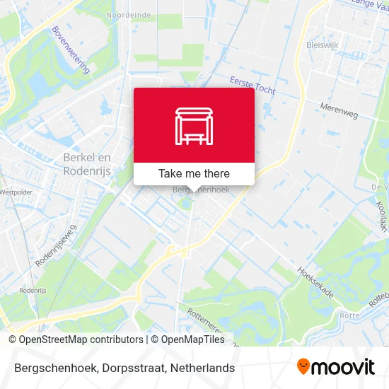 Bergschenhoek, Dorpsstraat map