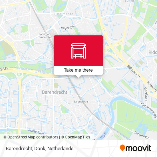 Barendrecht, Donk map