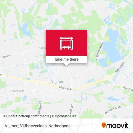 Vlijmen, Vijfhoevenlaan map