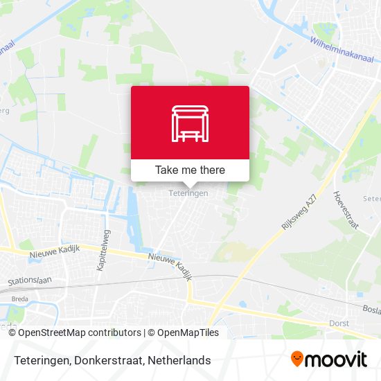 Teteringen, Donkerstraat map