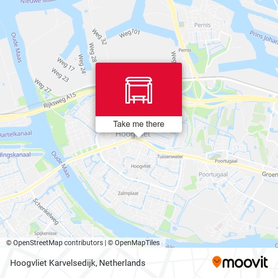 Hoogvliet Karvelsedijk map