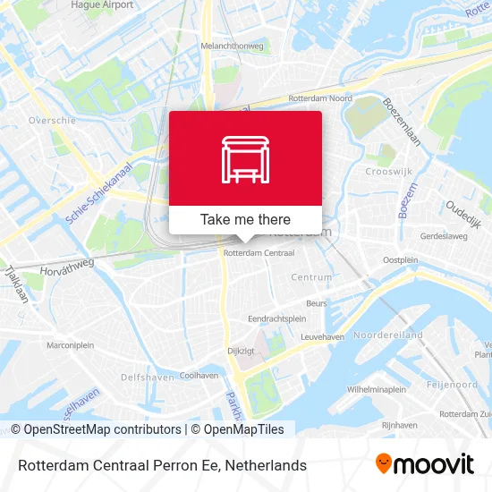Rotterdam Centraal Perron Ee map
