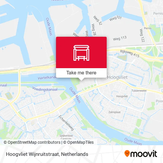 Hoogvliet Wijnruitstraat map