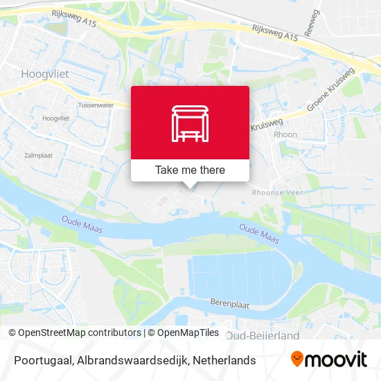 Poortugaal, Albrandswaardsedijk map