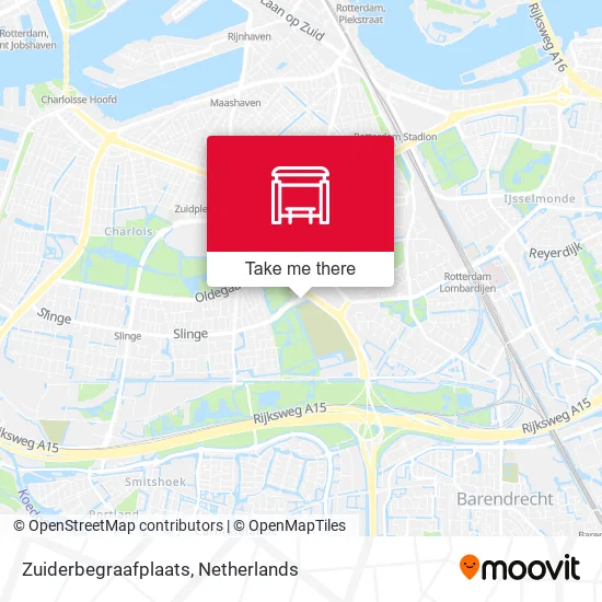 Zuiderbegraafplaats map