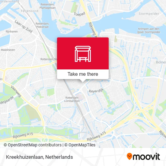Kreekhuizenlaan map