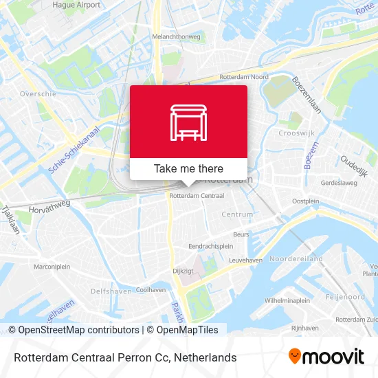 Rotterdam Centraal Perron Cc map