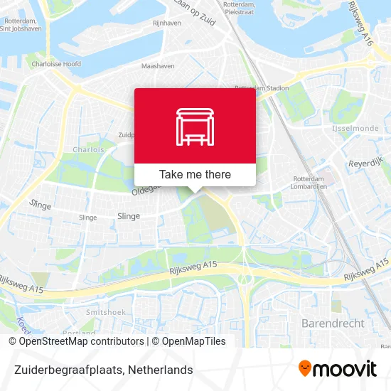 Zuiderbegraafplaats map