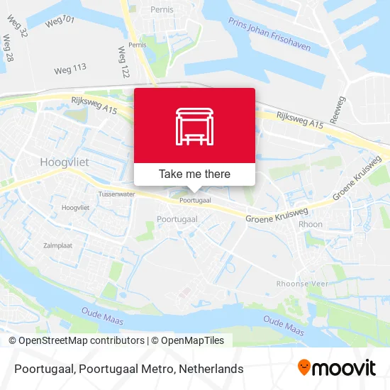 Poortugaal, Poortugaal Metro map