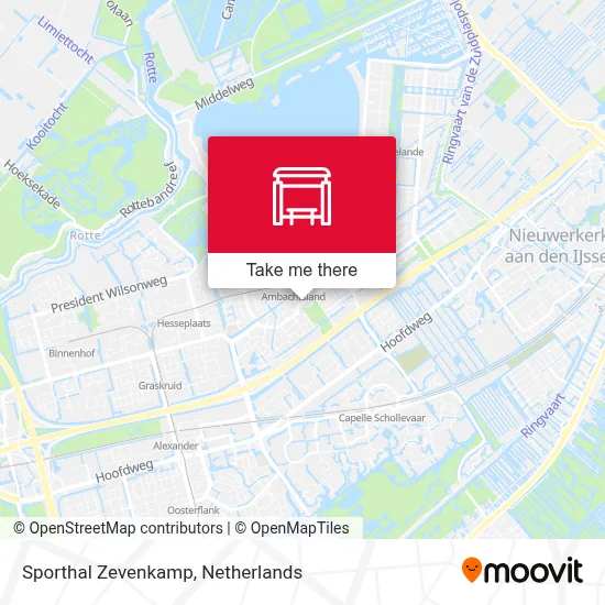 Sporthal Zevenkamp map