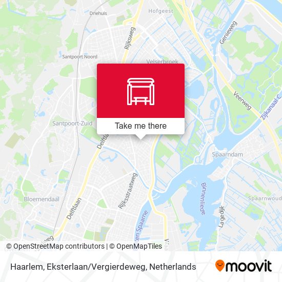 Haarlem, Eksterlaan / Vergierdeweg map