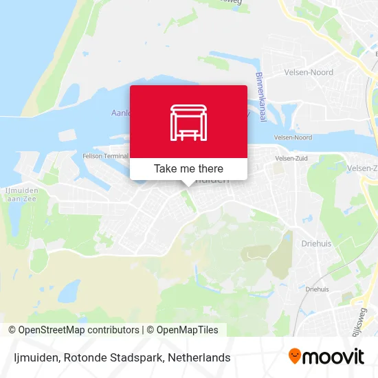 Ijmuiden, Rotonde Stadspark map